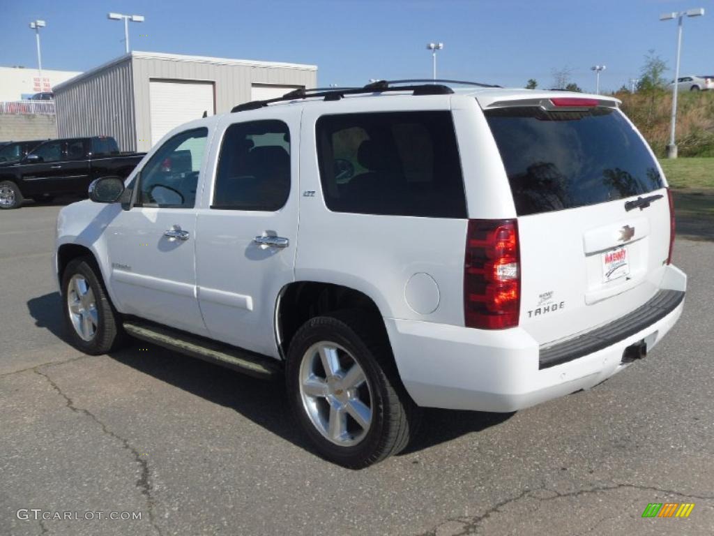 2007 Tahoe LTZ 4x4 - Summit White / Light Cashmere/Ebony photo #2