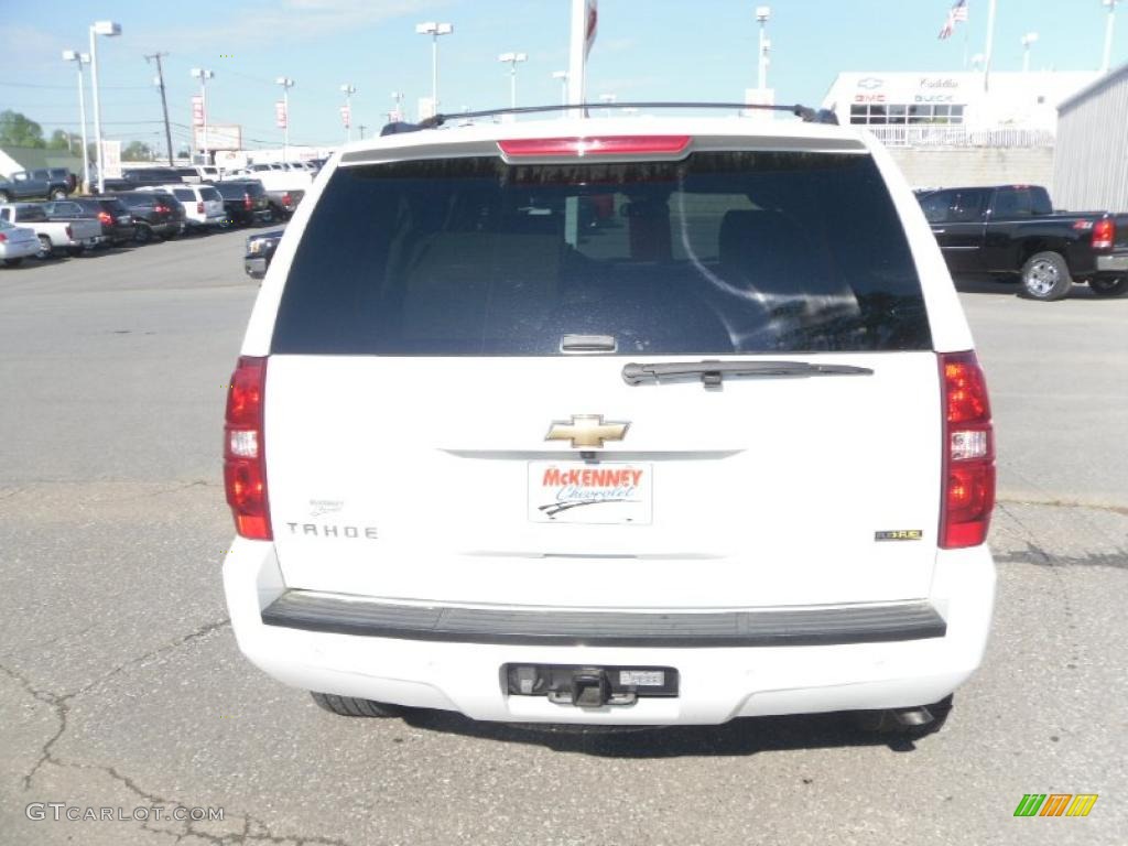 2007 Tahoe LTZ 4x4 - Summit White / Light Cashmere/Ebony photo #3