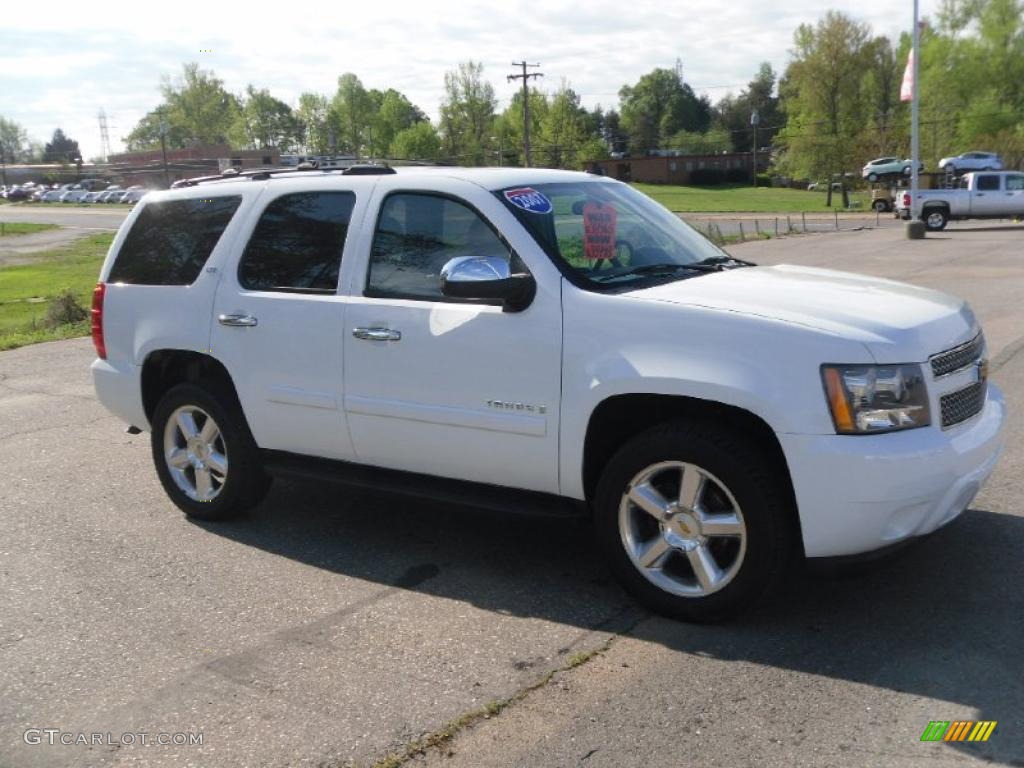 2007 Tahoe LTZ 4x4 - Summit White / Light Cashmere/Ebony photo #5