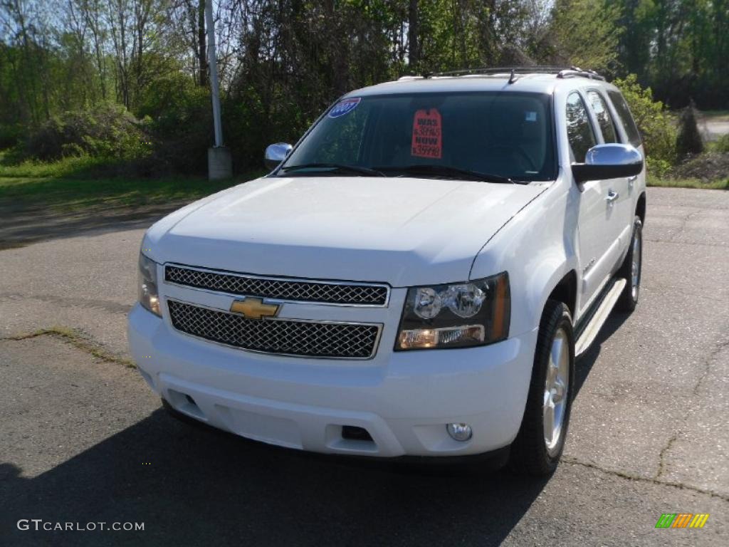 2007 Tahoe LTZ 4x4 - Summit White / Light Cashmere/Ebony photo #6