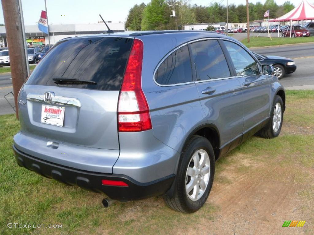 2008 CR-V EX-L - Glacier Blue Metallic / Gray photo #4