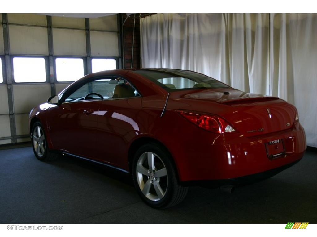 2007 G6 GT Convertible - Crimson Red / Light Taupe photo #4
