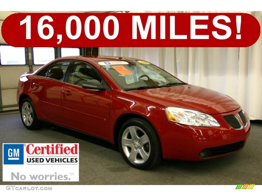 Crimson Red Pontiac G6