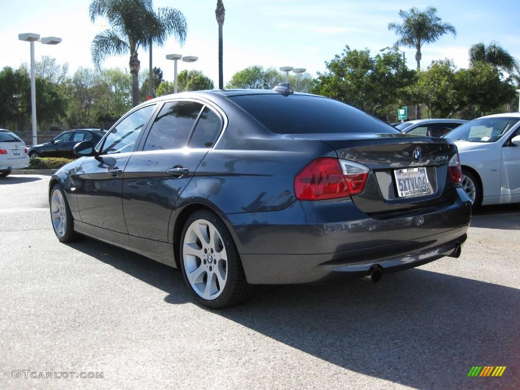 2007 3 Series 335i Sedan - Sparkling Graphite Metallic / Black photo #4