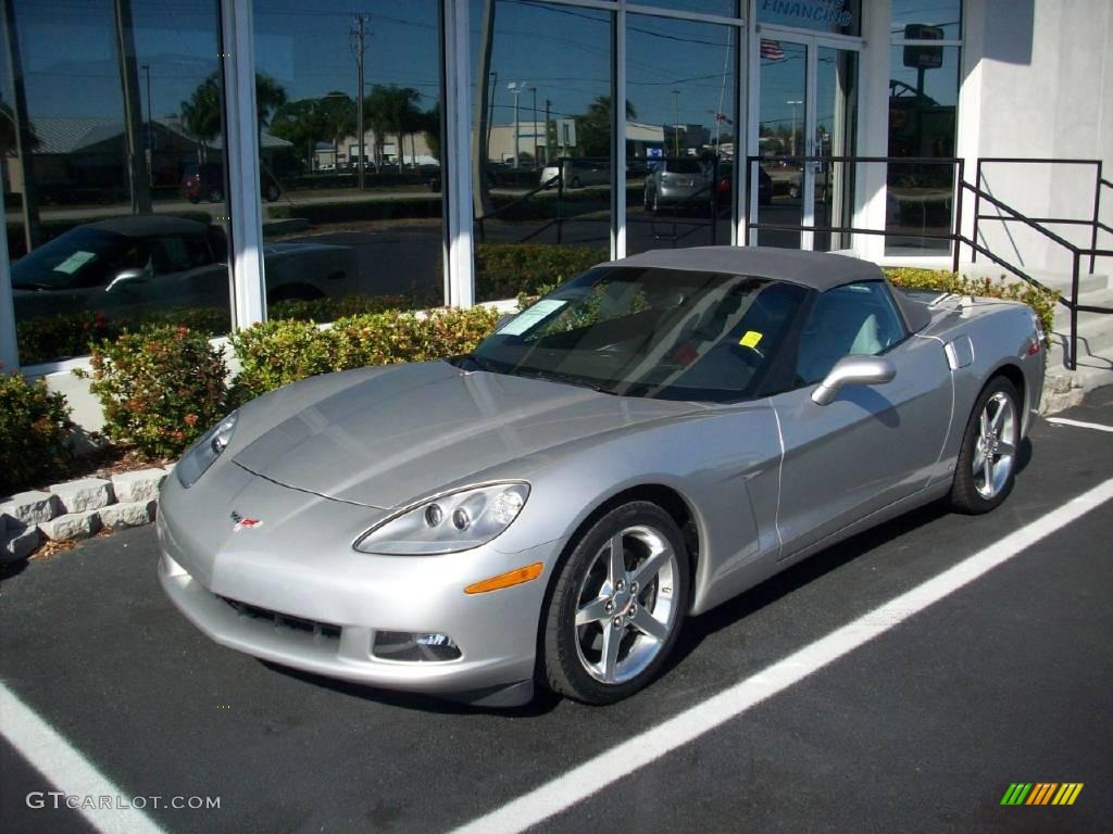 2007 Corvette Convertible - Machine Silver Metallic / Titanium photo #1
