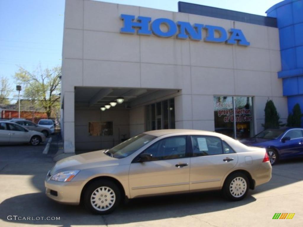 2007 Accord Value Package Sedan - Desert Mist Metallic / Ivory photo #1