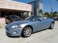 2007 Frost Blue Metallic Jaguar XK XK8 Convertible  photo #1