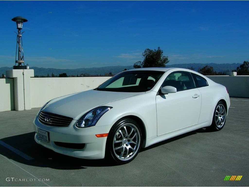 2007 G 35 Coupe - Ivory Pearl / Stone Gray photo #1