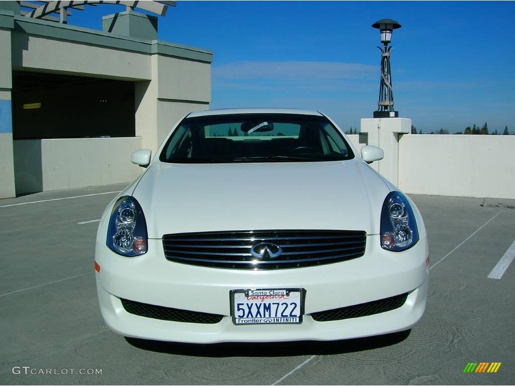 2007 G 35 Coupe - Ivory Pearl / Stone Gray photo #4