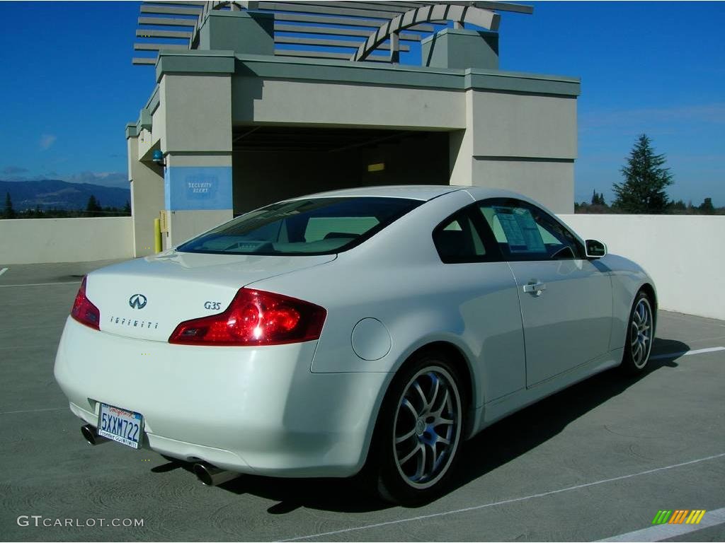 2007 G 35 Coupe - Ivory Pearl / Stone Gray photo #7