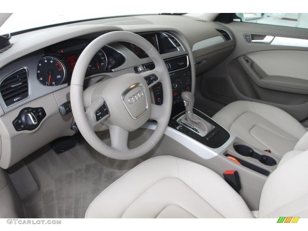Light Gray Interior 2010 Audi A4 2.0T Sedan Photo #28392738