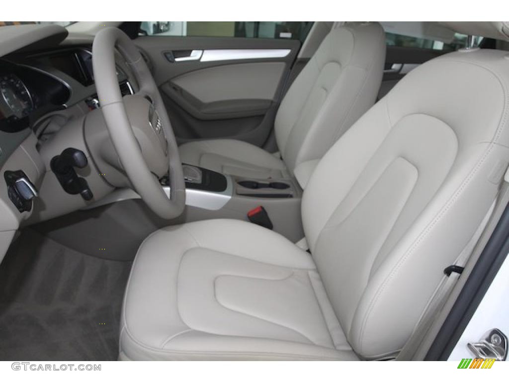 Light Gray Interior 2010 Audi A4 2.0T Sedan Photo #28392746