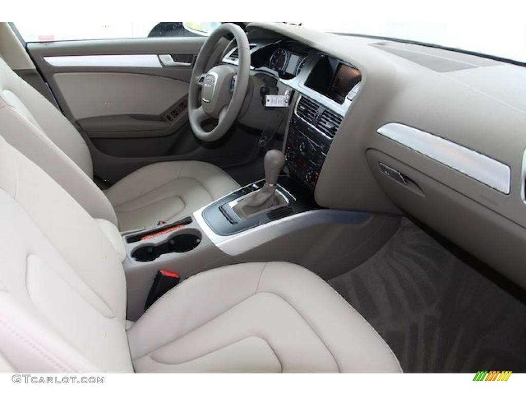 Light Gray Interior 2010 Audi A4 2.0T Sedan Photo #28392770