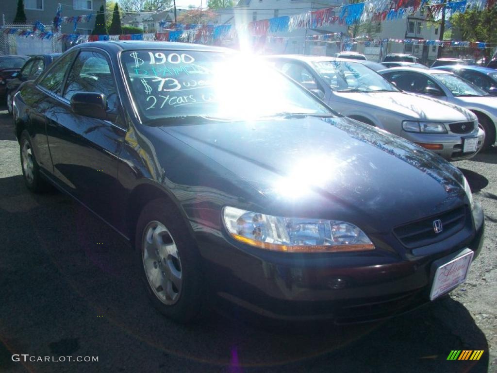 1999 Accord EX-L Coupe - Flamenco Black Pearl / Charcoal photo #2