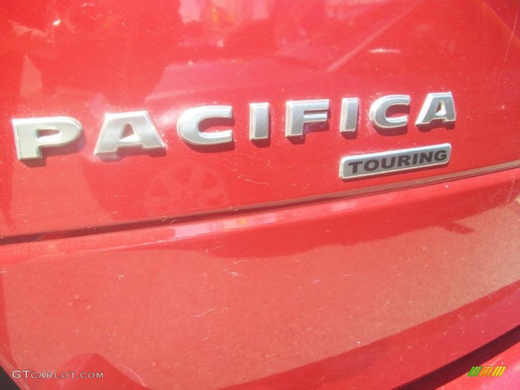 2005 Pacifica Touring - Inferno Red Crystal Pearl / Light Taupe photo #8
