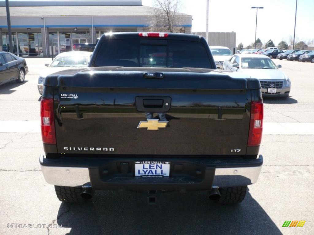 2007 Silverado 1500 LTZ Crew Cab 4x4 - Black / Ebony Black photo #5