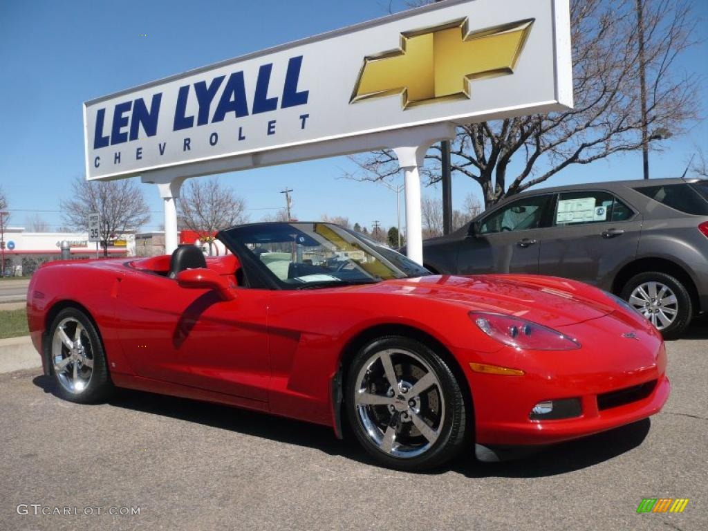 2009 Corvette Convertible - Victory Red / Ebony/Red photo #1