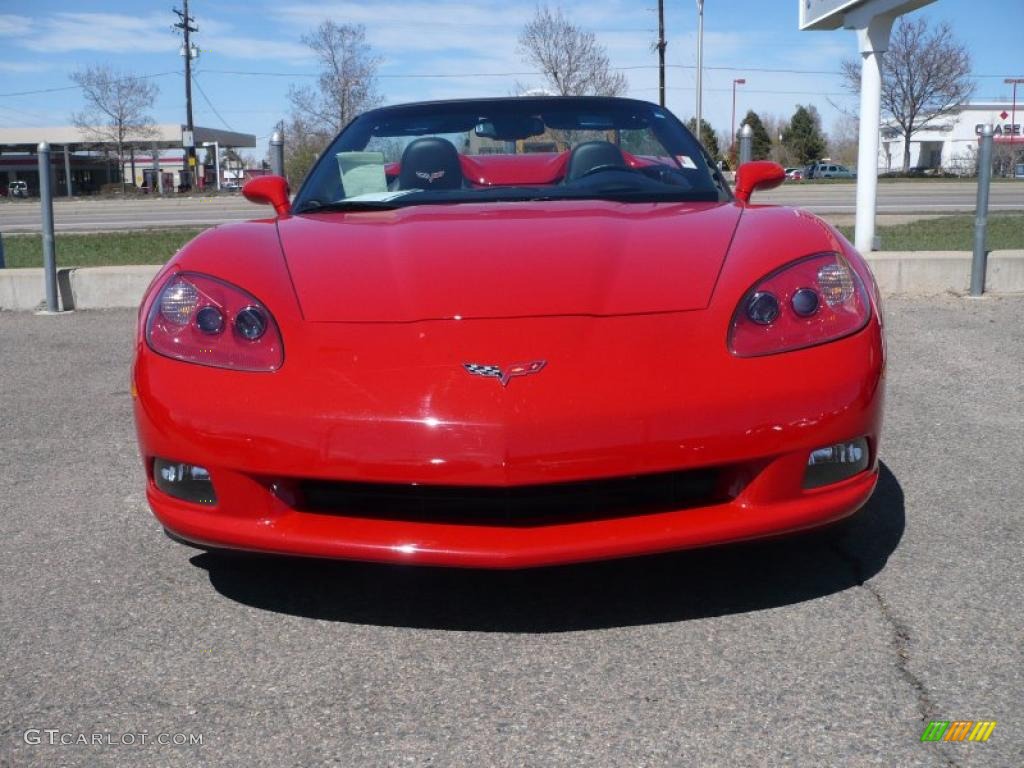 2009 Corvette Convertible - Victory Red / Ebony/Red photo #3