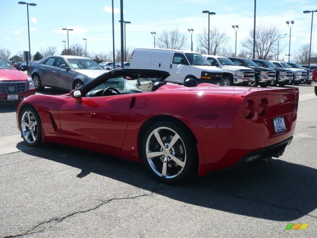 2009 Corvette Convertible - Victory Red / Ebony/Red photo #4