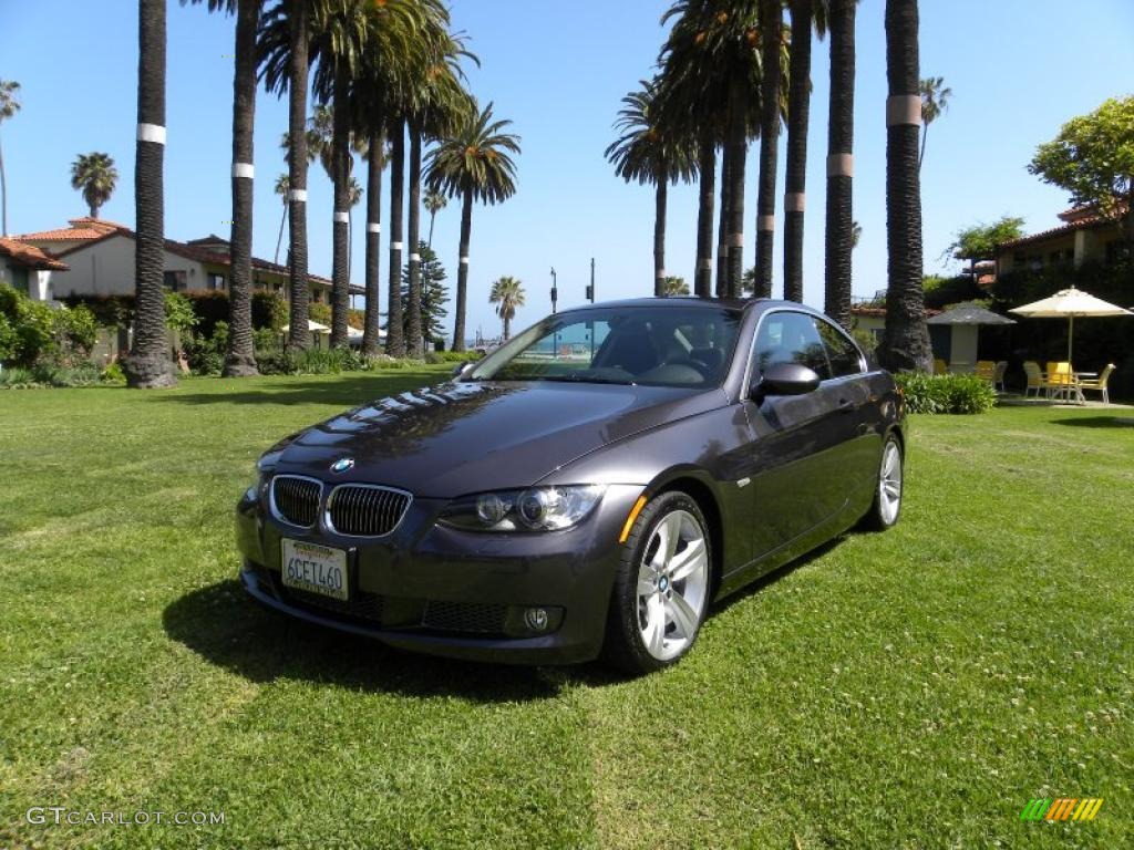 2008 3 Series 335i Coupe - Sparkling Graphite Metallic / Black photo #1