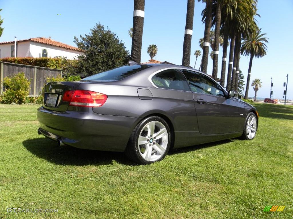2008 3 Series 335i Coupe - Sparkling Graphite Metallic / Black photo #2