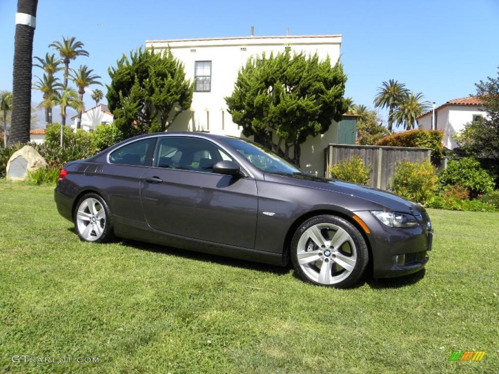 2008 3 Series 335i Coupe - Sparkling Graphite Metallic / Black photo #5