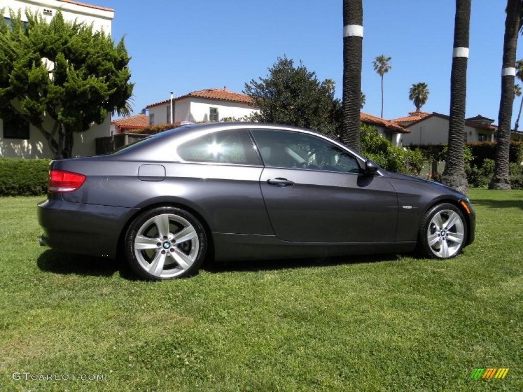 2008 3 Series 335i Coupe - Sparkling Graphite Metallic / Black photo #6