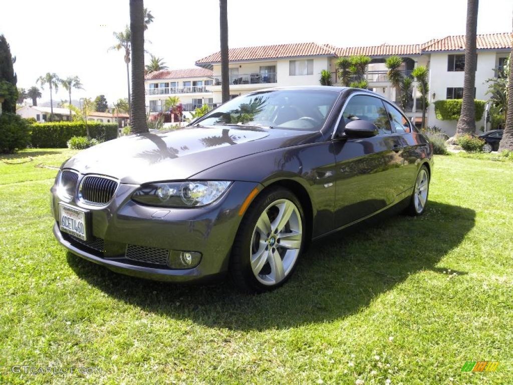 2008 3 Series 335i Coupe - Sparkling Graphite Metallic / Black photo #10