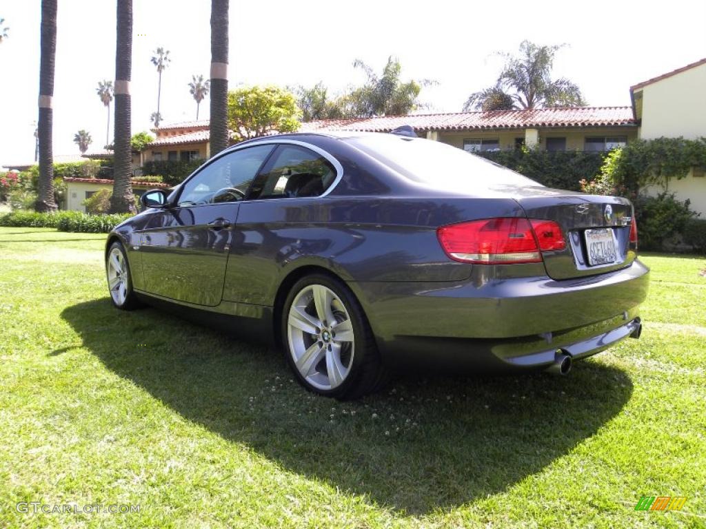 2008 3 Series 335i Coupe - Sparkling Graphite Metallic / Black photo #12