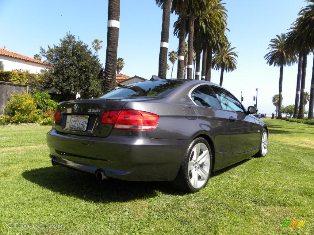 2008 3 Series 335i Coupe - Sparkling Graphite Metallic / Black photo #14