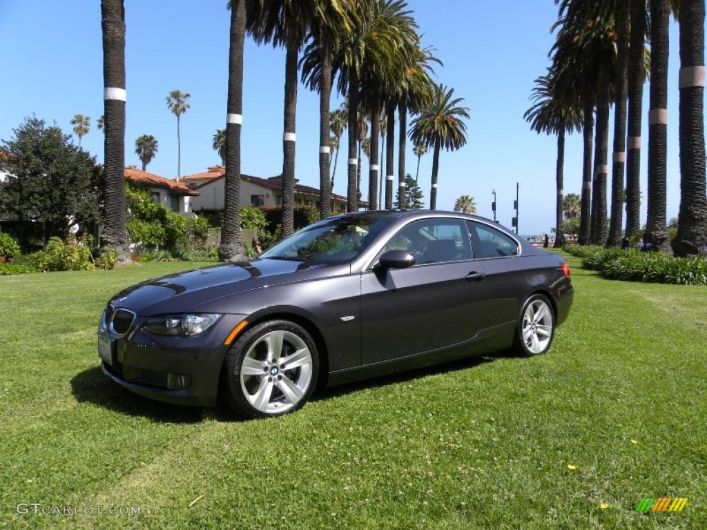 2008 3 Series 335i Coupe - Sparkling Graphite Metallic / Black photo #15