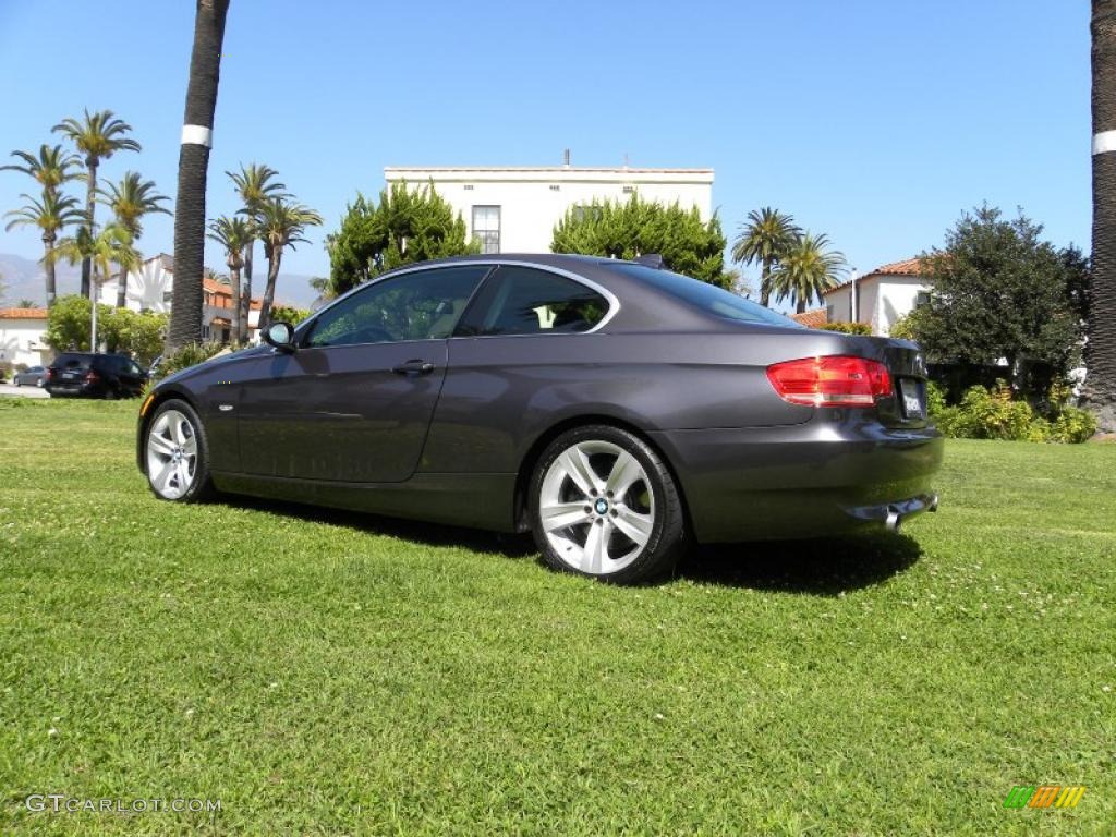 2008 3 Series 335i Coupe - Sparkling Graphite Metallic / Black photo #16
