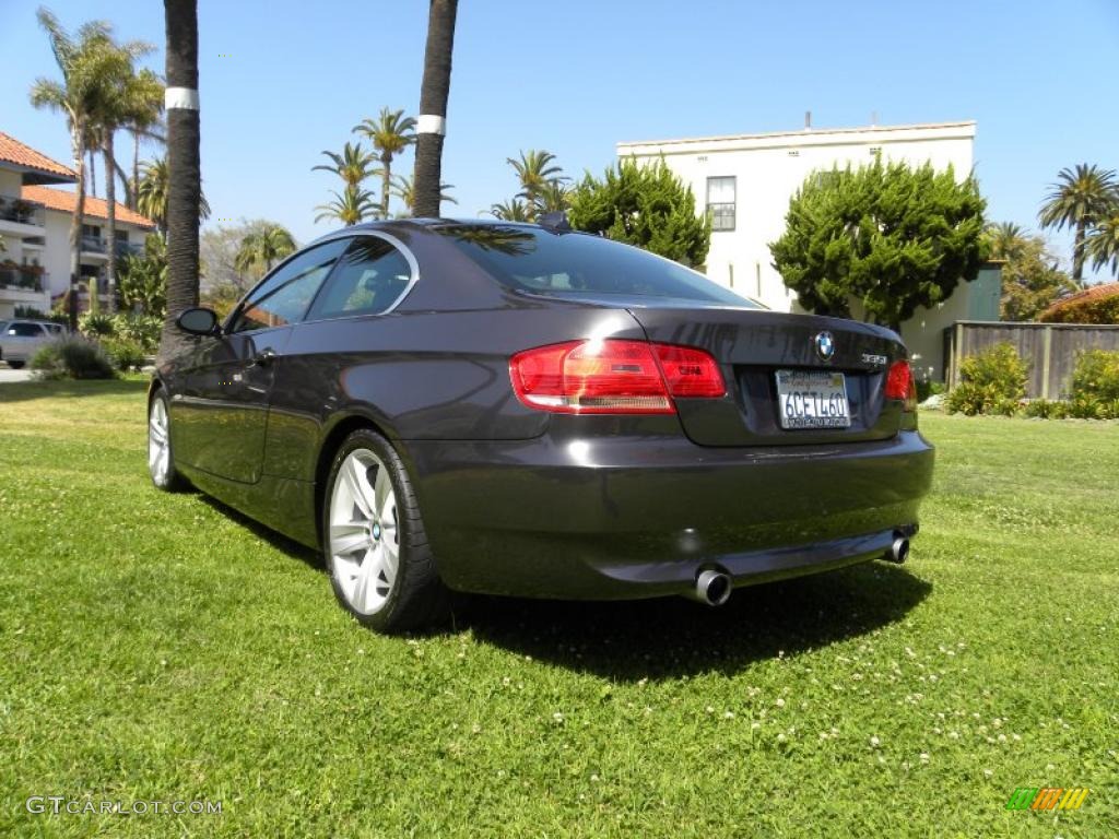 2008 3 Series 335i Coupe - Sparkling Graphite Metallic / Black photo #17
