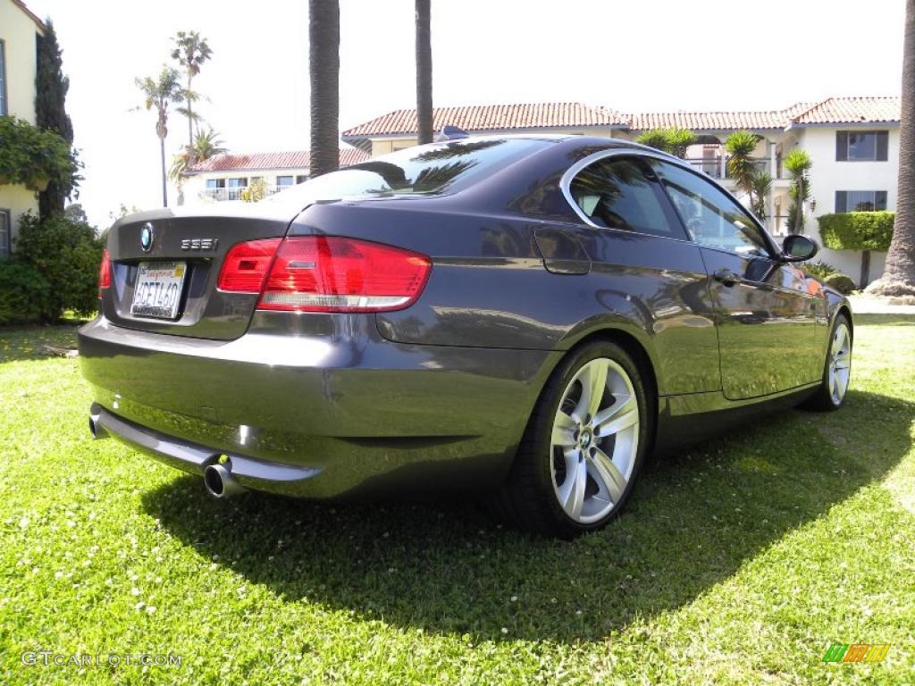 2008 3 Series 335i Coupe - Sparkling Graphite Metallic / Black photo #18