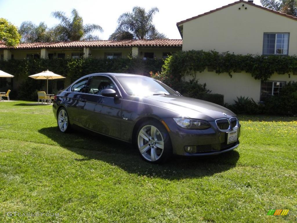 2008 3 Series 335i Coupe - Sparkling Graphite Metallic / Black photo #19
