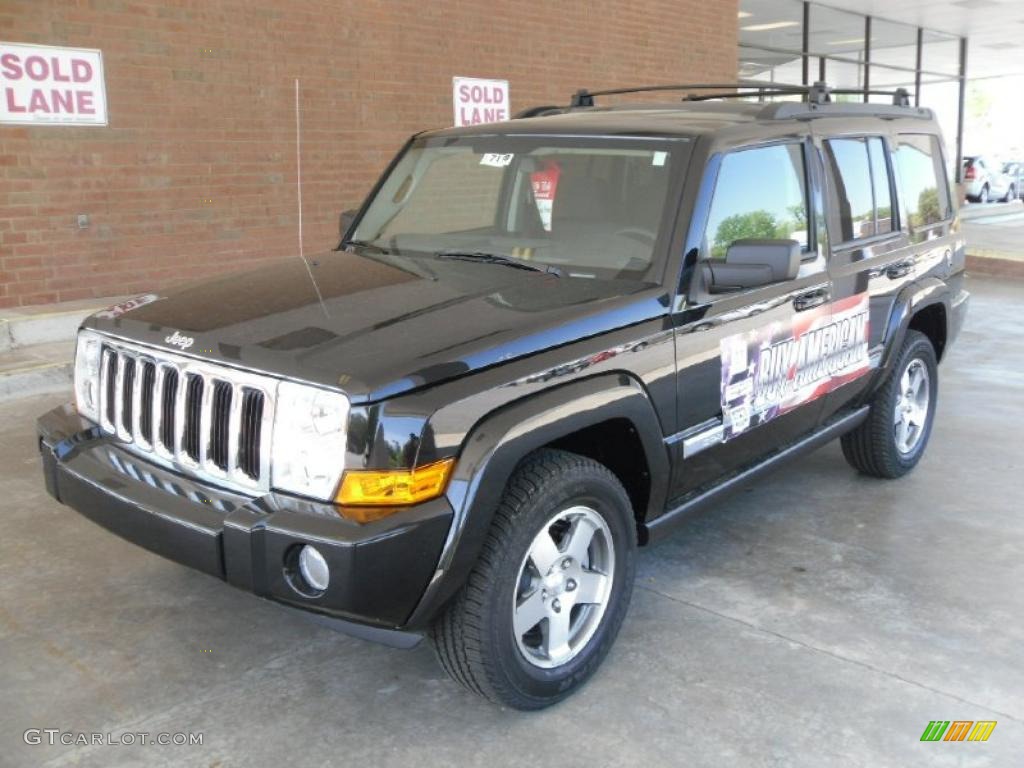 2010 Commander Sport - Brilliant Black Crystal Pearl / Dark Slate Gray photo #1