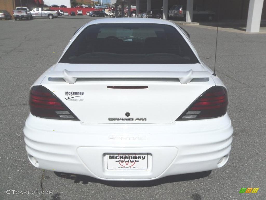 2000 Grand Am SE Sedan - Arctic White / Dark Pewter photo #3