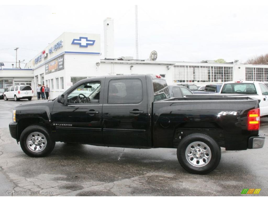2009 Silverado 1500 LT Crew Cab 4x4 - Black / Ebony photo #9