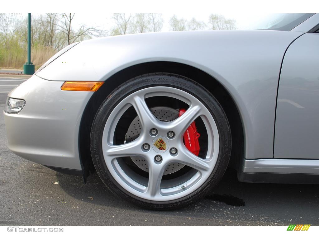 2007 911 Carrera 4S Cabriolet - GT Silver Metallic / Cocoa photo #9