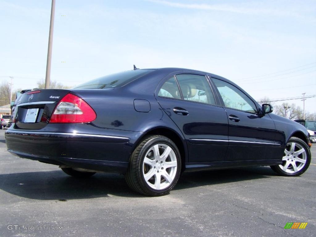 2007 E 350 4Matic Sedan - Capri Blue Metallic / Cashmere photo #8