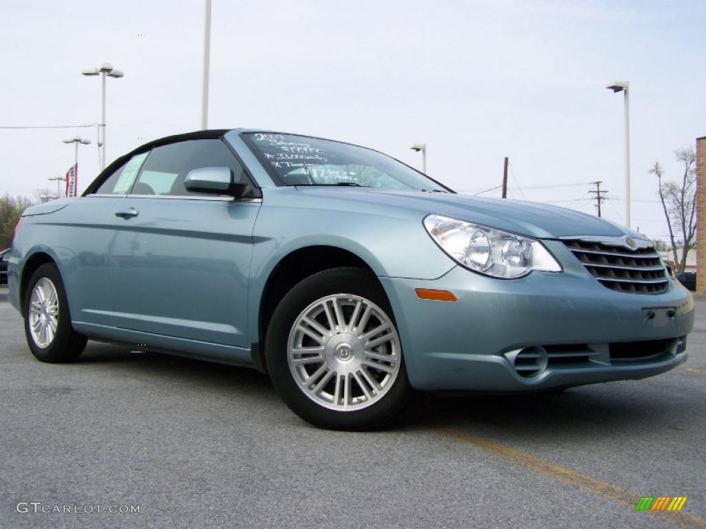 2009 Sebring Touring Convertible - Clearwater Blue Pearl / Dark Slate Gray photo #1