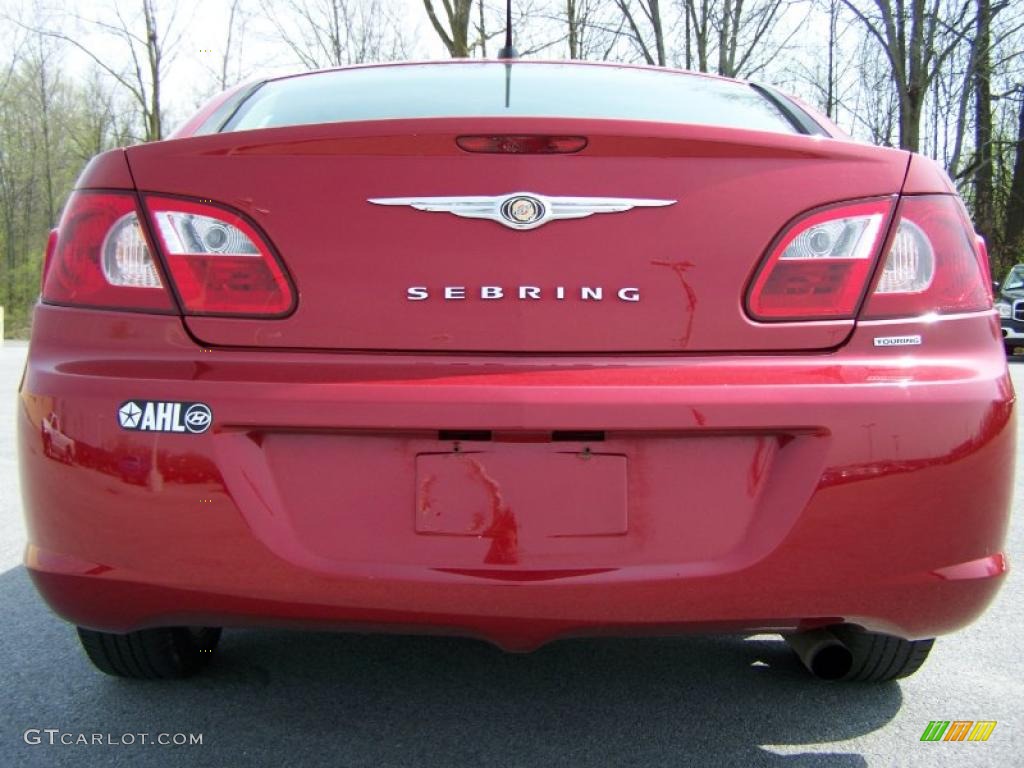 2007 Sebring Touring Sedan - Inferno Red Crystal Pearl / Dark Slate Gray/Light Slate Gray photo #6