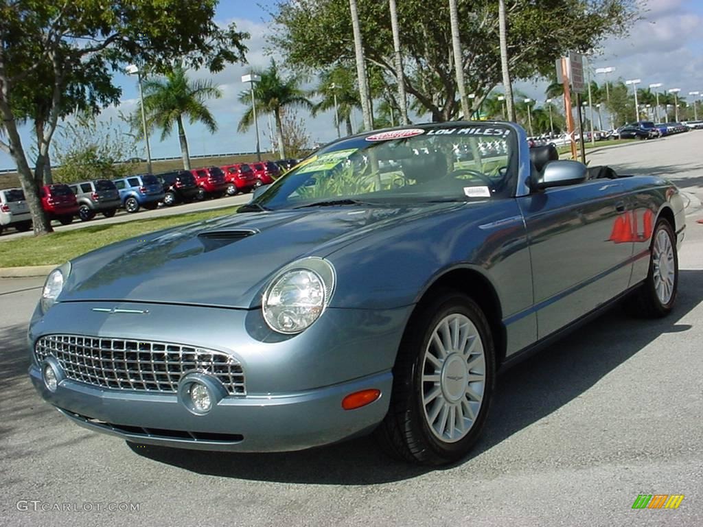 2005 Thunderbird Deluxe Roadster - Medium Steel Blue Metallic / Black Ink photo #7