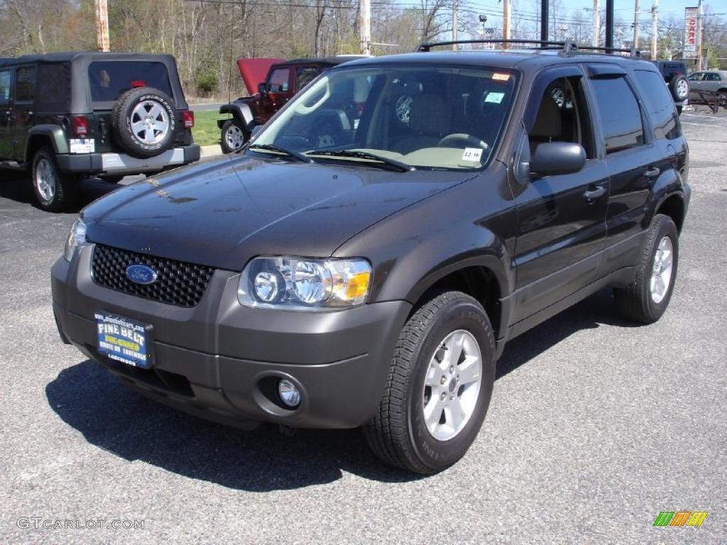 2007 Escape XLT - Tungsten Grey Metallic / Medium/Dark Pebble photo #1