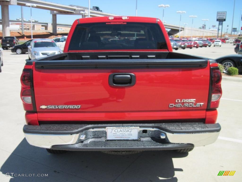 2004 Silverado 1500 Z71 Crew Cab 4x4 - Victory Red / Tan photo #6