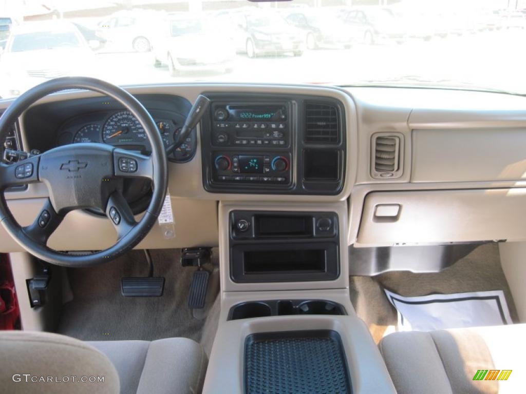 2004 Silverado 1500 Z71 Crew Cab 4x4 - Victory Red / Tan photo #10