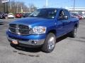 2007 Electric Blue Pearl Dodge Ram 1500 SLT Quad Cab 4x4  photo #1