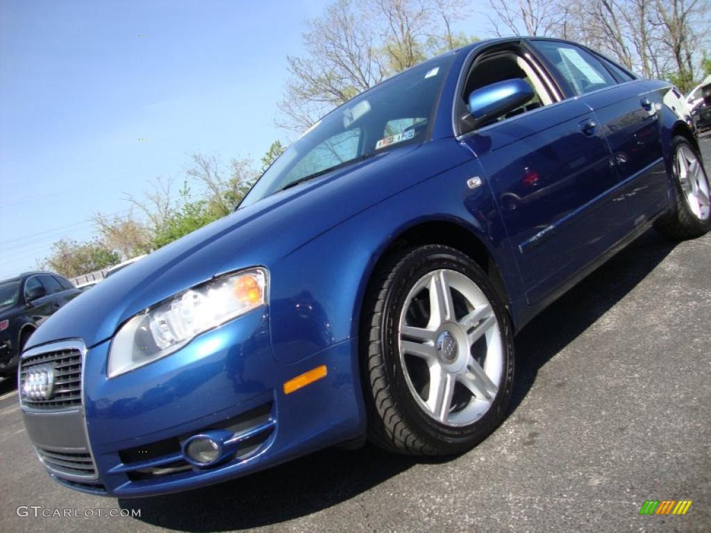 2007 A4 2.0T quattro Sedan - Ocean Blue Pearl Effect / Ebony photo #1