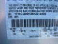 LS: Light Ice Blue 2008 Ford Escape Hybrid Color Code