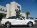 2009 Performance White Ford Mustang V6 Convertible  photo #2